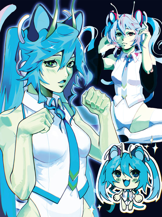 Glorpi Miku Print