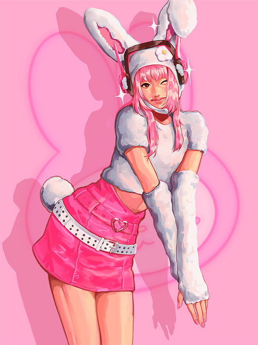 My Melody Bunny Girl Art Print